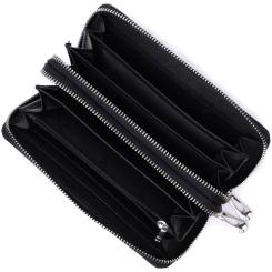 Кошелек ST Leather Из лакированной натуральной кожи Черный Фото 5