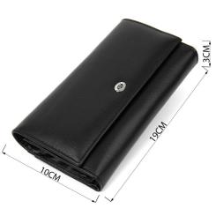 Кошелек ST Leather Черный Фото 2