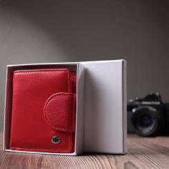 Кошелек ST Leather Из натуральной кожи Красный Фото 10