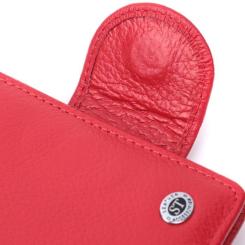 Кошелек ST Leather Из натуральной кожи Красный Фото 5