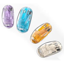 Мышка XO M12 Wireless Transparent/White Фото 4