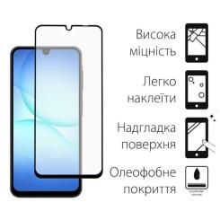 Стекло защитное Dengos Full Glue Samsung Galaxy A17 Black Фото 1