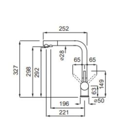 Смеситель Elleci TOURMALINE T01 nero 40 Фото 1