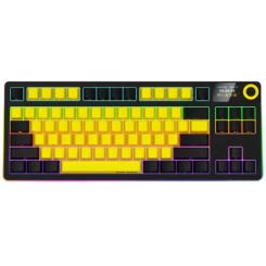 Клавиатура Lorgar KBP70TKLW Wireless TKL Mechanical Pro UA Black/Yel Фото