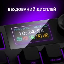 Клавиатура Lorgar KBP70TKLW Wireless TKL Mechanical Pro UA Black/Yel Фото 6
