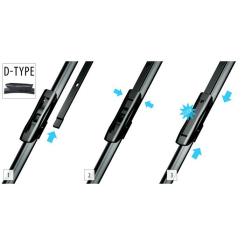 Щетка стеклоочистителя OXIMO 600+550 мм Фото 2
