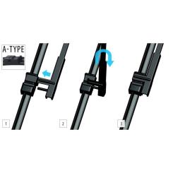 Щетка стеклоочистителя OXIMO 575+450 мм Фото 1