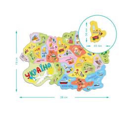 Обучающий набор DoDo Магнітна мапа України Фото 4