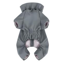 Дождевик для животных WAUDOG Clothes водонепроницаемый XS25 серый Фото 1