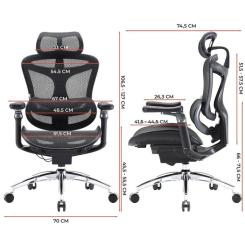 Офисное кресло Sihoo DORO C300 Pro Mesh Black Фото 11