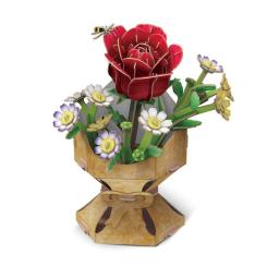 Пазл Cubic Fun трехмерный Букет цветов Роза Фото 1