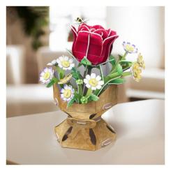 Пазл Cubic Fun трехмерный Букет цветов Роза Фото 2