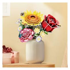 Пазл Cubic Fun трехмерный Букет цветов Роза Фото 3