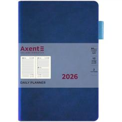 Еженедельник Axent датований 2026 Partner Soft Muse, 145х210, синій Фото 1