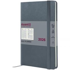 Еженедельник Axent датированный 2026 Partner Strong, 145х210, серый Фото
