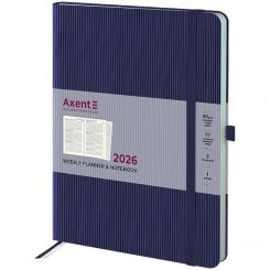 Еженедельник Axent датированный 2026 Grand Lines 195х255, синий Фото