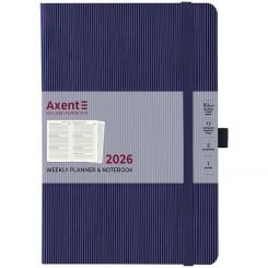 Еженедельник Axent датированный 2026 Grand Lines 195х255, синий Фото 1