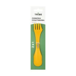 Ложка-вилка туристическая Tribe Spork пластикова yellow Фото 2