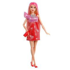 Кукла Barbie Party unboxed в розово-красных тонах Фото 1