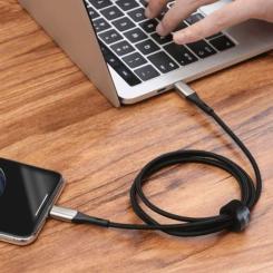 Дата кабель Baseus USB-C to Lightning 1.0m 18W black Фото 6