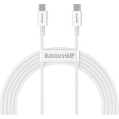 Дата кабель Baseus USB-C to USB-C 1.0m 100W white Фото