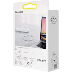 Дата кабель Baseus USB-C to USB-C 1.0m 100W white Фото 3