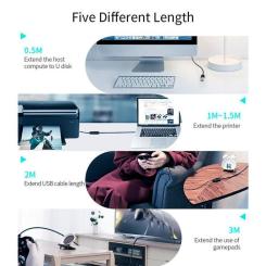 Дата кабель Essager USB 3.0 AM/AF 1.5m Фото 9