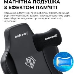 Кресло игровое AndaSeat Novis Plus Fabric XL Black Фото 10
