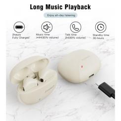 Наушники Choetech TWS Oval Beige Фото 2