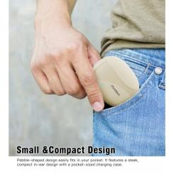 Наушники Choetech TWS Oval Beige Фото 6