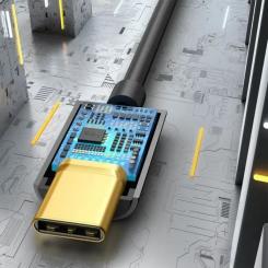 Переходник Baseus USB-C M to 3.5mm F 0.1m black Фото 4