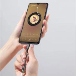 Переходник Baseus USB-C M to 3.5mm F 0.1m black Фото 8