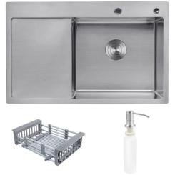 Мойка кухонная Kroner Geburstet-7849RHM Фото