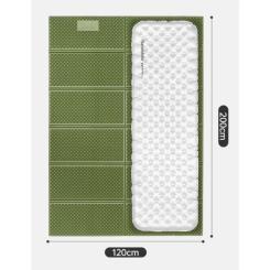 Туристический коврик Naturehike CNK2450WS044 подвійний 200x120х1,8см зелений Фото 1