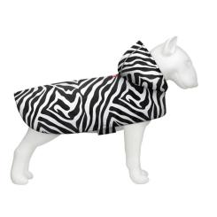 Дождевик для животных WAUDOG Clothes з капюшоном "Зебра" M Фото 1
