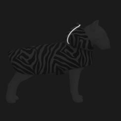 Дождевик для животных WAUDOG Clothes з капюшоном "Зебра" M Фото 3