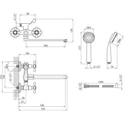 Смеситель Agua Toledo-C071 Фото 6