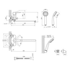 Смеситель Kroner KRM Elbe - C071 Фото 8
