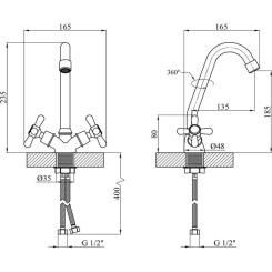 Смеситель Kroner Royce-C030 Фото 6