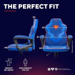 Кресло игровое Trust GXT 703SM Revvo Blue Фото 5