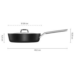 Сотейник Fiskars Taiten Optiheat з кришкою 26 см Фото 5