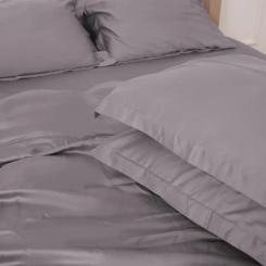 Постельное белье MirSon Tencel №06 Gray 2x143x210 Семейный Фото 2