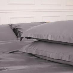Постельное белье MirSon Tencel №06 Gray 2x143x210 Семейный Фото 3