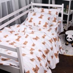 Постельное белье MirSon 017 Teddy Фланель 175х210 двуспальный Фото 1