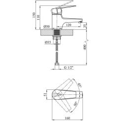 Смеситель Kroner Odra-C011 Фото 6