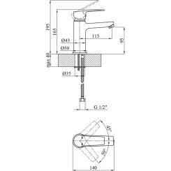 Смеситель Kroner Hagen-C010 Фото 6