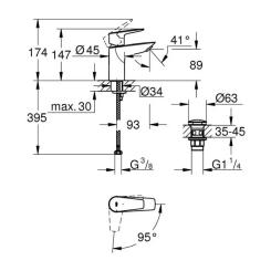 Смеситель Grohe QuickFix 23900001 Фото 5