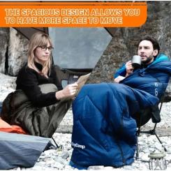 Спальный мешок KingCamp Huron 250 Navy Фото 7