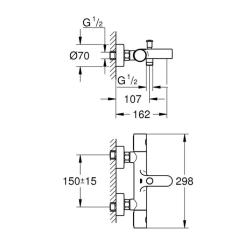 Смеситель Grohe QuickFix Precision Get Фото 1