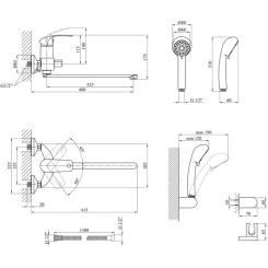 Смеситель Kroner Konstante-C070 Фото 7